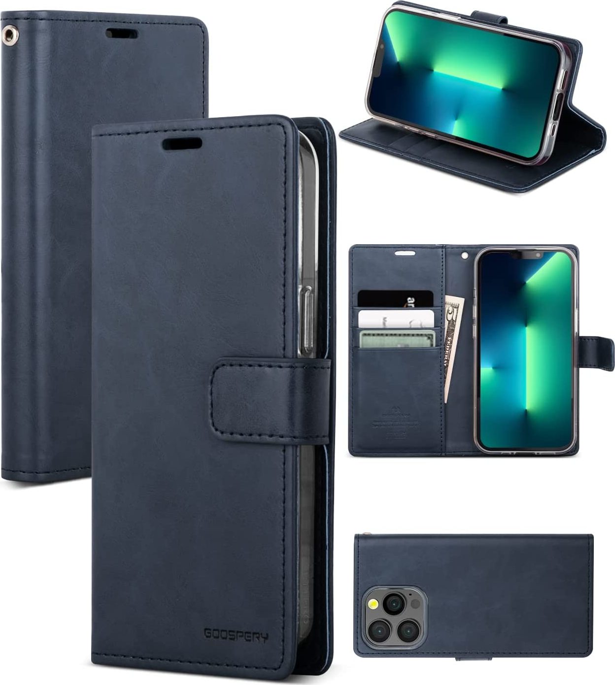 Mercury Ochranné pouzdro pro iPhone 13 Pro MAX - Mercury, Bluemoon Diary Navy