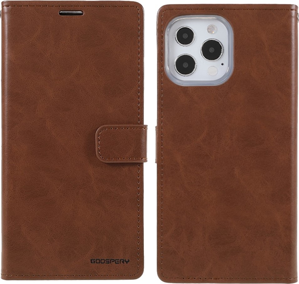 Mercury Ochranné pouzdro pro iPhone 13 Pro - Mercury, Bluemoon Diary Brown