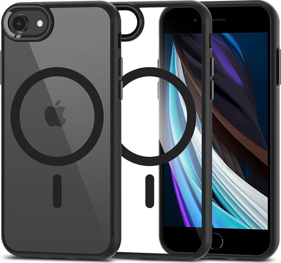 Tech-Protect Ochranný kryt pro iPhone 7 / 8 / SE (2020/2022) - Tech-Protect, Magmat MagSafe Black/Clear