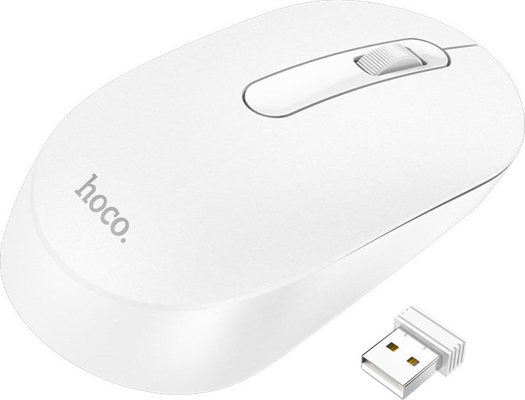 Hoco Bezdrátová myš - Hoco, GM14 Platinum White