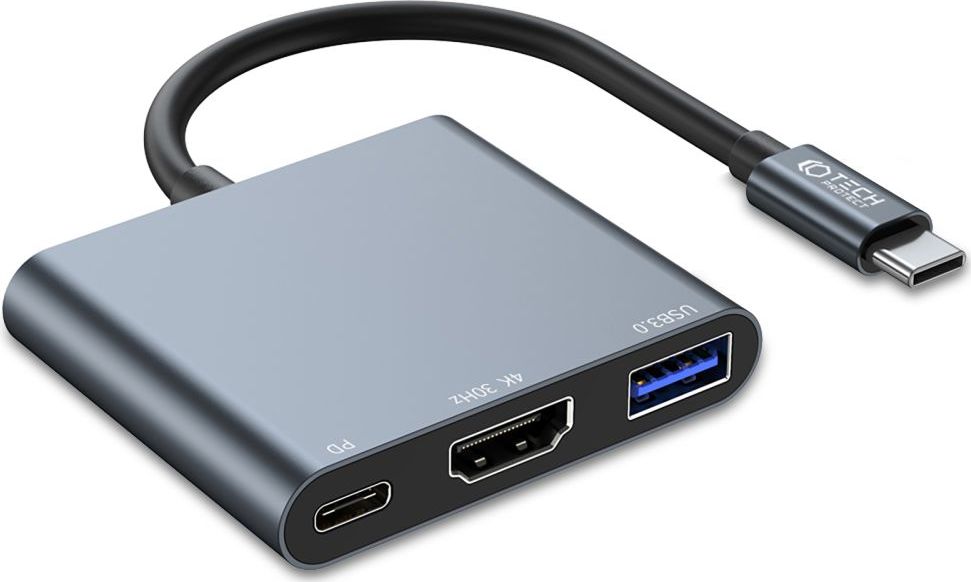Tech-Protect Redukce / adaptér USB-C - Tech-Protect, V1-HUB 3in1