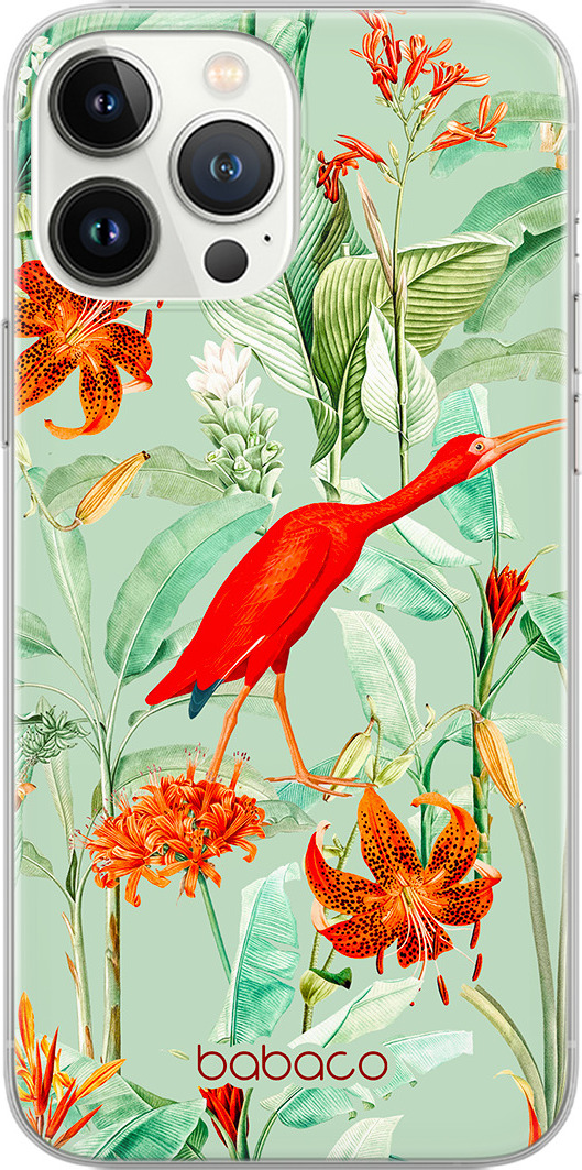 Babaco Ochranný kryt pro iPhone 12 / 12 Pro - Babaco, Flowers 049 Green