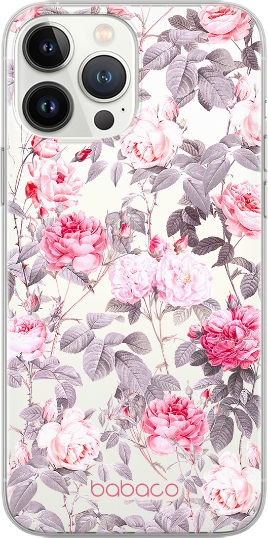 Babaco Ochranný kryt pro iPhone 7 / 8 / SE (2020/2022) - Babaco, Flowers 054 Transparent