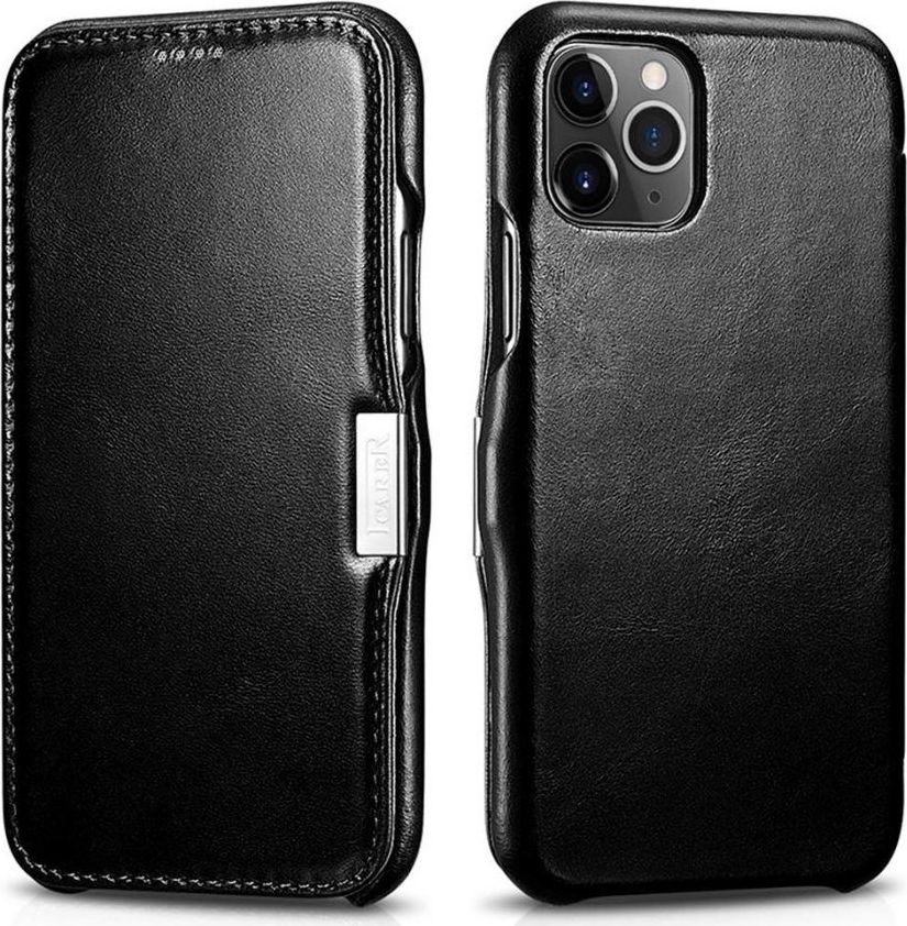 iCarer Knížkové pouzdro pro iPhone 11 Pro - iCarer, Vintage Black