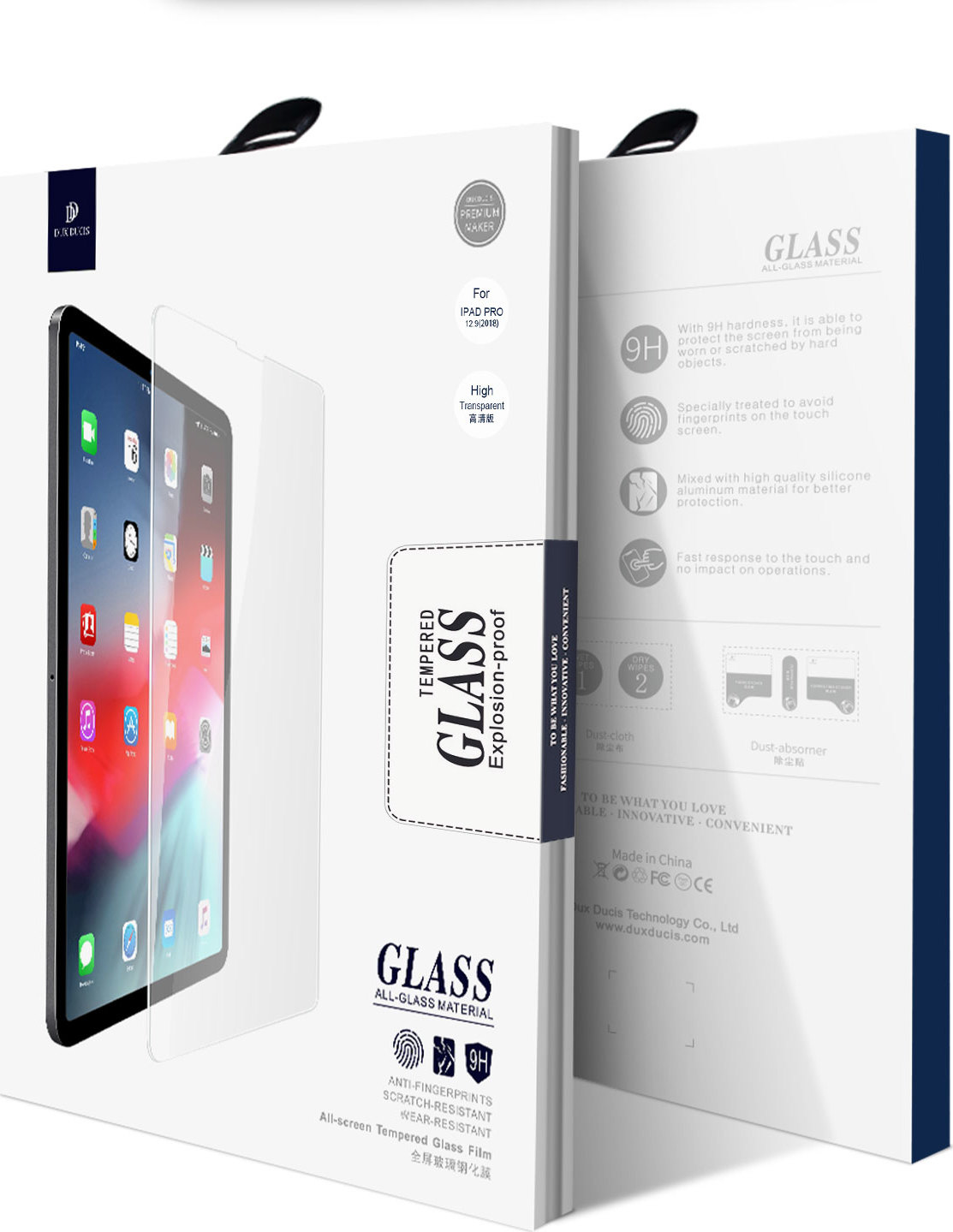DuxDucis Ochranné tvrzené sklo pro iPad Pro 12.9 (2022/2021/2020/2018) - DuxDucis, Tempered Glass