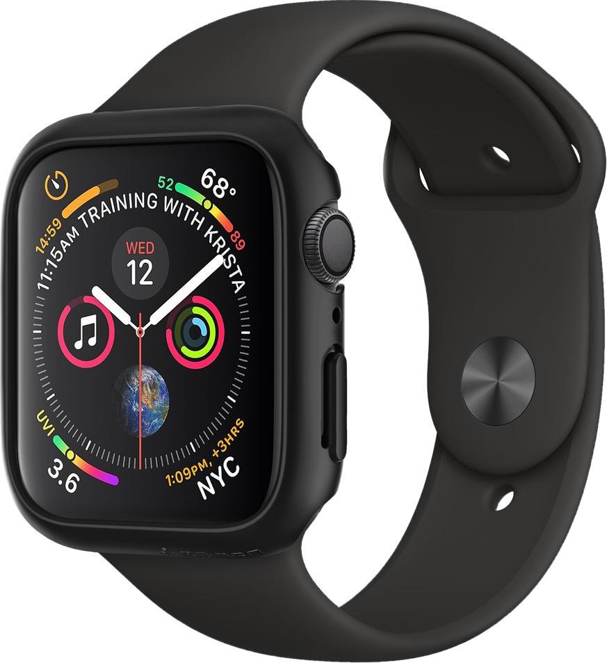 spigen thin fit apple watch 4 44mm Černá