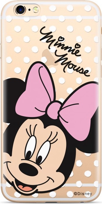 Ert Ochranný kryt pro iPhone XS / X - Disney, Minnie 008 Transparent