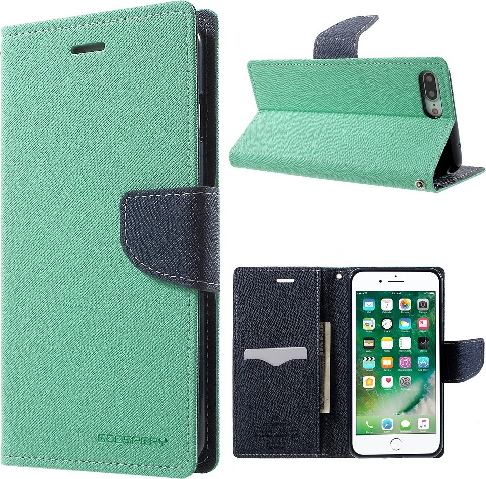 Mercury Pouzdro / kryt pro iPhone 7 Plus / 8 Plus - Mercury, Fancy Diary MINT/NAVY