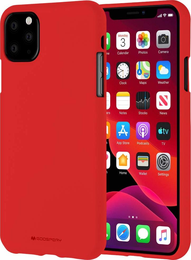 Mercury Ochranný kryt pro iPhone 11 Pro MAX - Mercury, Soft Feeling Red