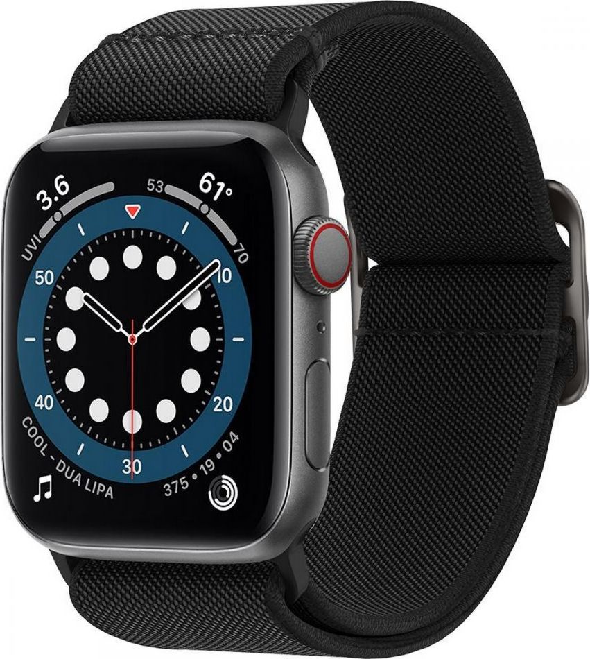 Řemínek pro Apple Watch 42/44/45/49mm Spigen Lite Fit - černý