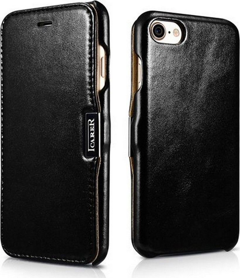 iCarer Knížkové pouzdro pro iPhone 7 / 8 / SE (2020/2022) - iCarer, Vintage Black