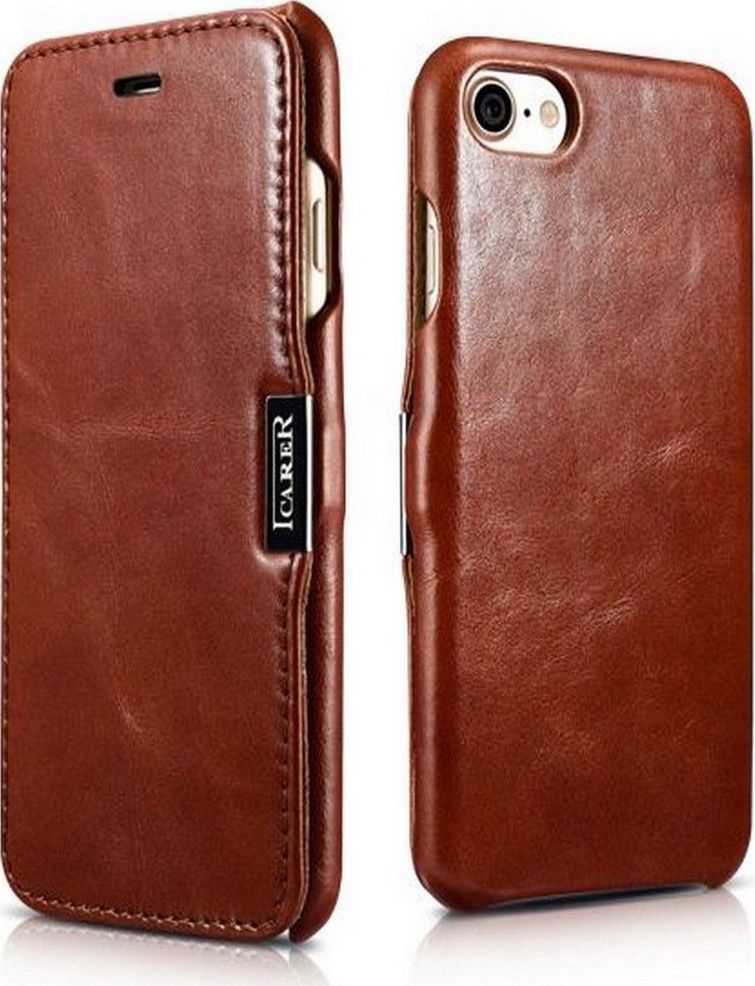 iCarer Knížkové pouzdro pro iPhone 7 / 8 / SE (2020/2022) - iCarer, Vintage Brown