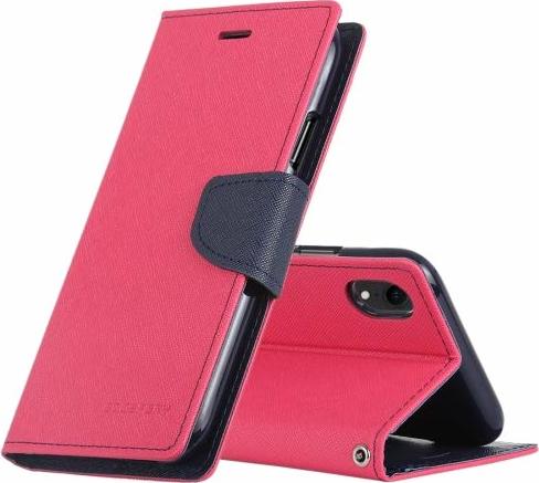Mercury Pouzdro / kryt pro iPhone XR - Mercury, Fancy Diary HotPink/Navy
