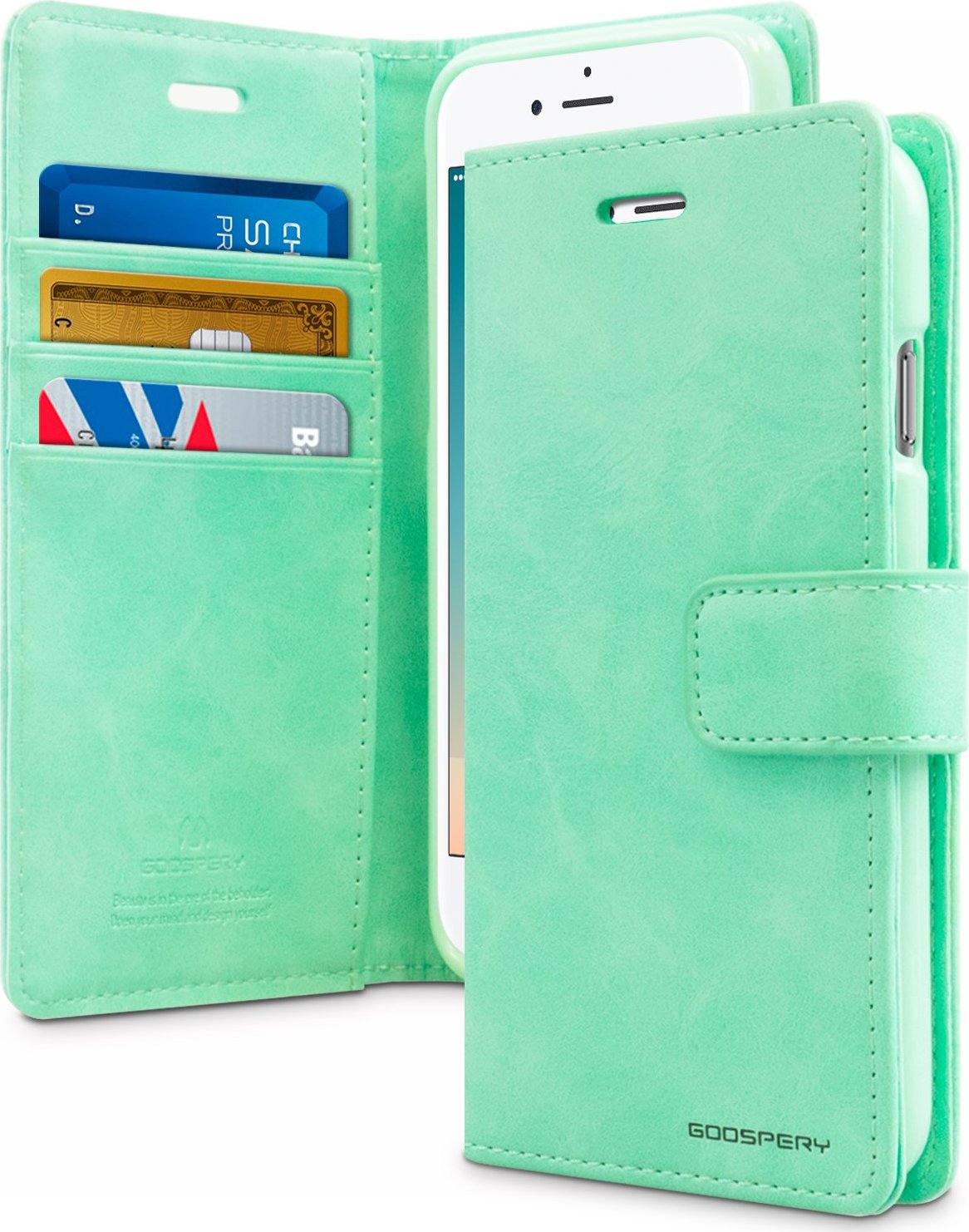 Mercury Pouzdro / kryt pro iPhone 7 Plus / 8 Plus - Mercury, Bluemoon Diary Mint