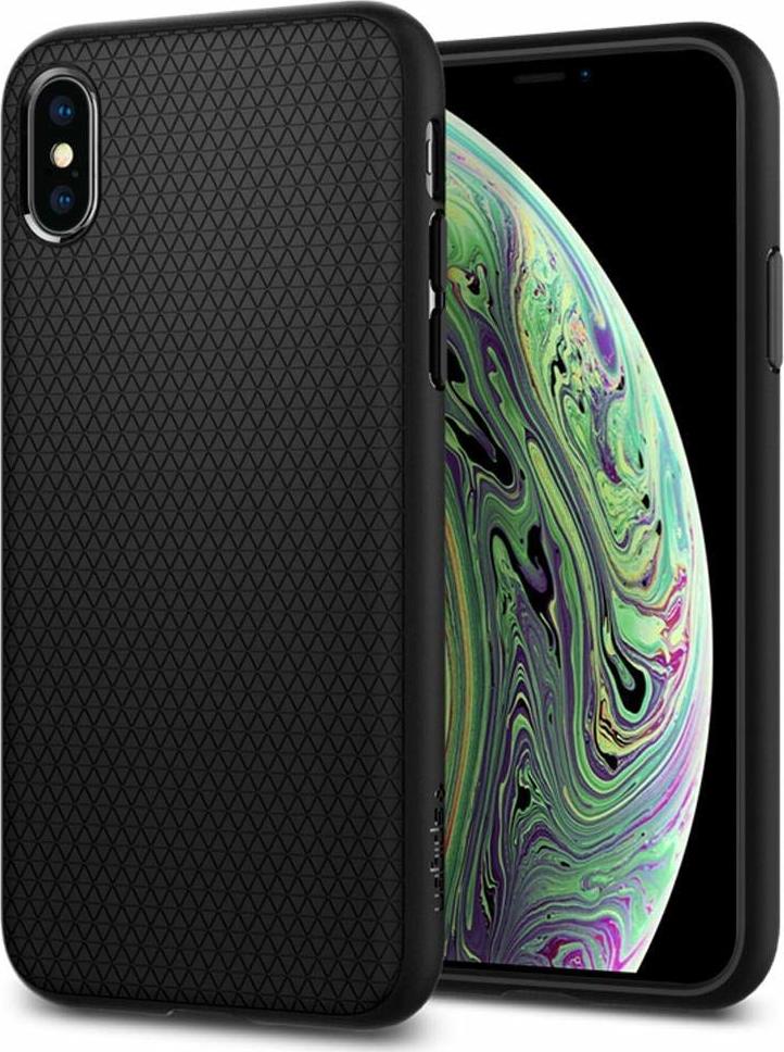 Spigen Ochranný kryt pro iPhone XS / X - Spigen, Liquid Air Black