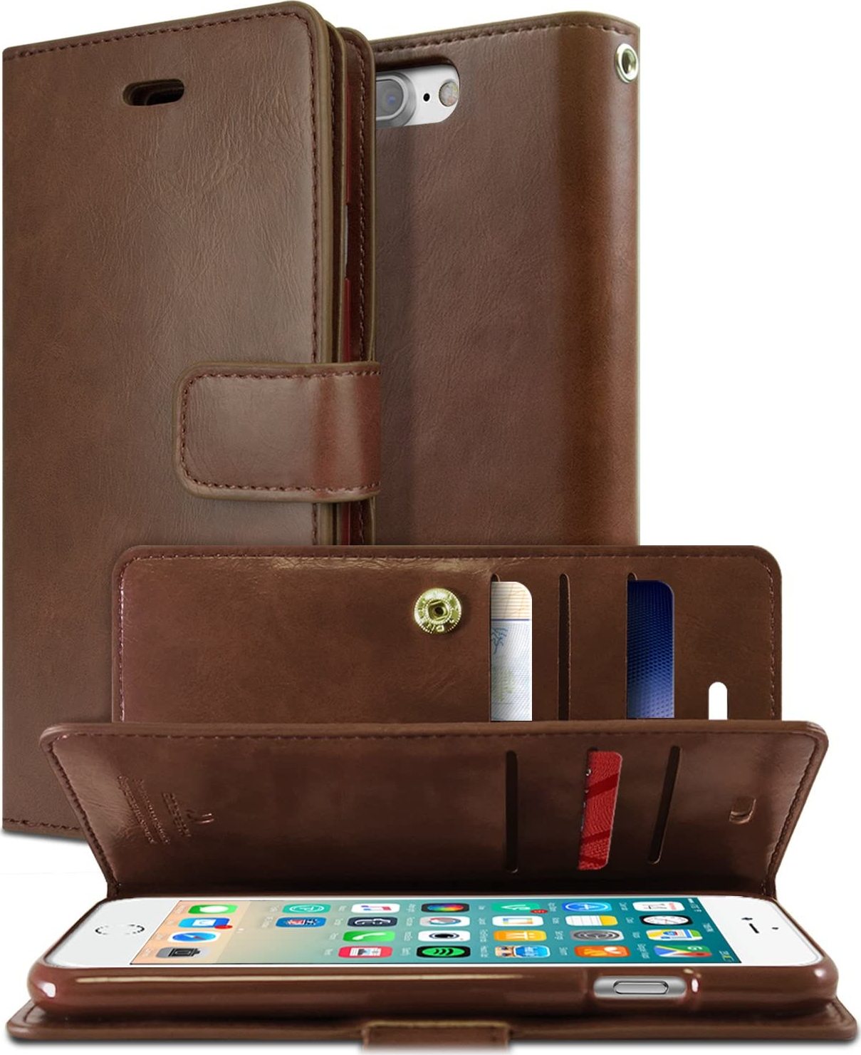 Mercury Knížkové pouzdro na iPhone 7 Plus / 8 Plus - Mercury, Mansoor Diary Brown