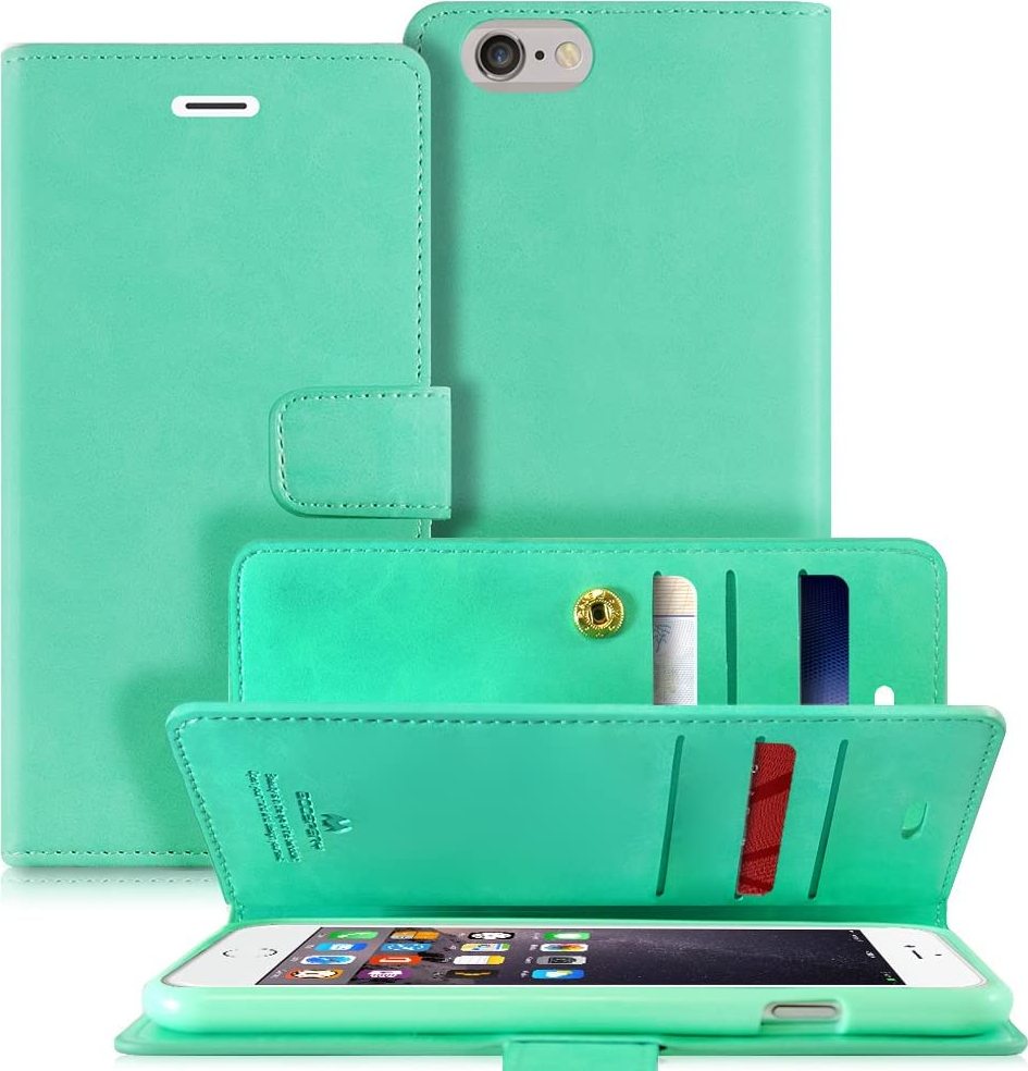 Mercury Knížkové pouzdro na iPhone 6 / 6S - Mercury, Mansoor Diary Mint