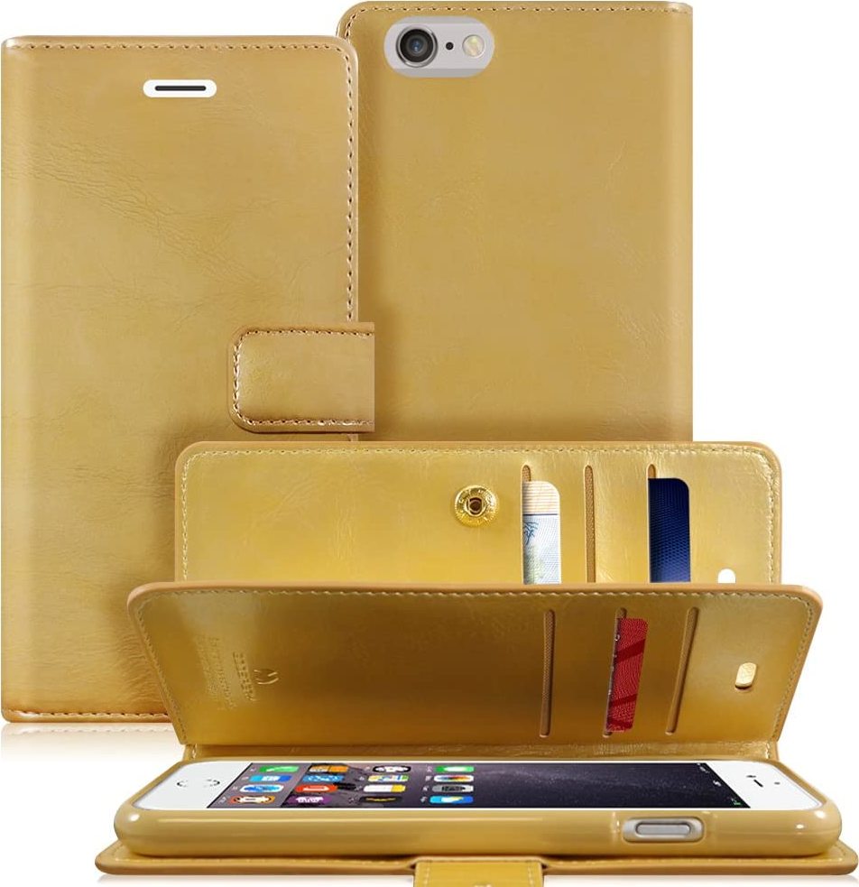 Mercury Knížkové pouzdro na iPhone 6 / 6S - Mercury, Mansoor Diary Gold