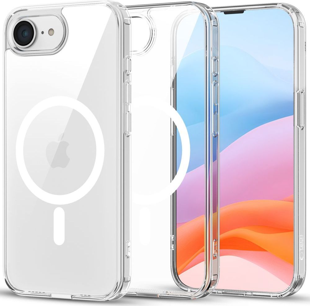 Tech-Protect Ochranný kryt na iPhone 16e - Tech-Protect, Flexair Hybrid MagSafe Clear