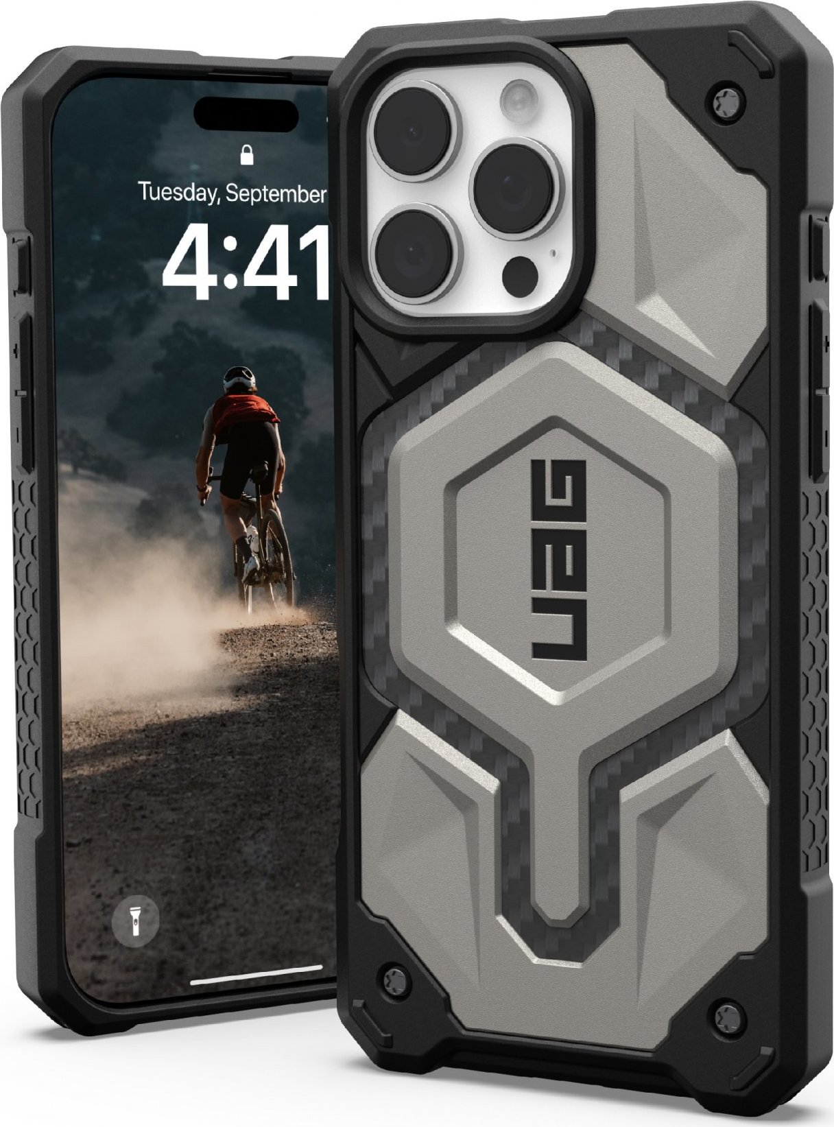 UAG Monarch Pro Magsafe kryt iPhone 16 Pro Max titanový