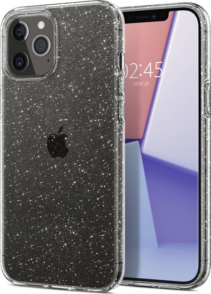 Spigen Liquid Crystal Glitter kryt iPhone 12 / 12 Pro čirý