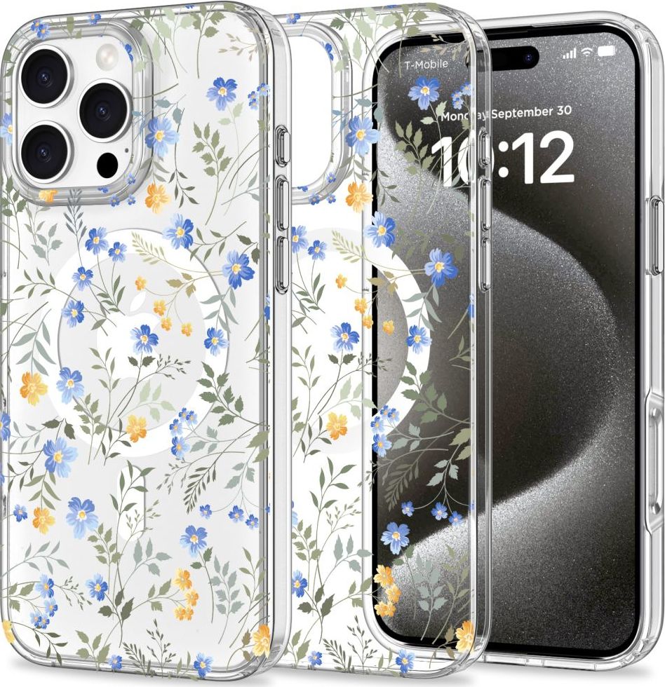 Tech-Protect Ochranný kryt na iPhone 16 Pro - Tech-Protect, Magmood MagSafe Spring Flowers