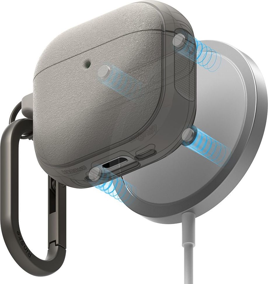 Ringke Pouzdro na sluchátka AirPods 4 - Ringke, Onyx MagSafe Warm Grey
