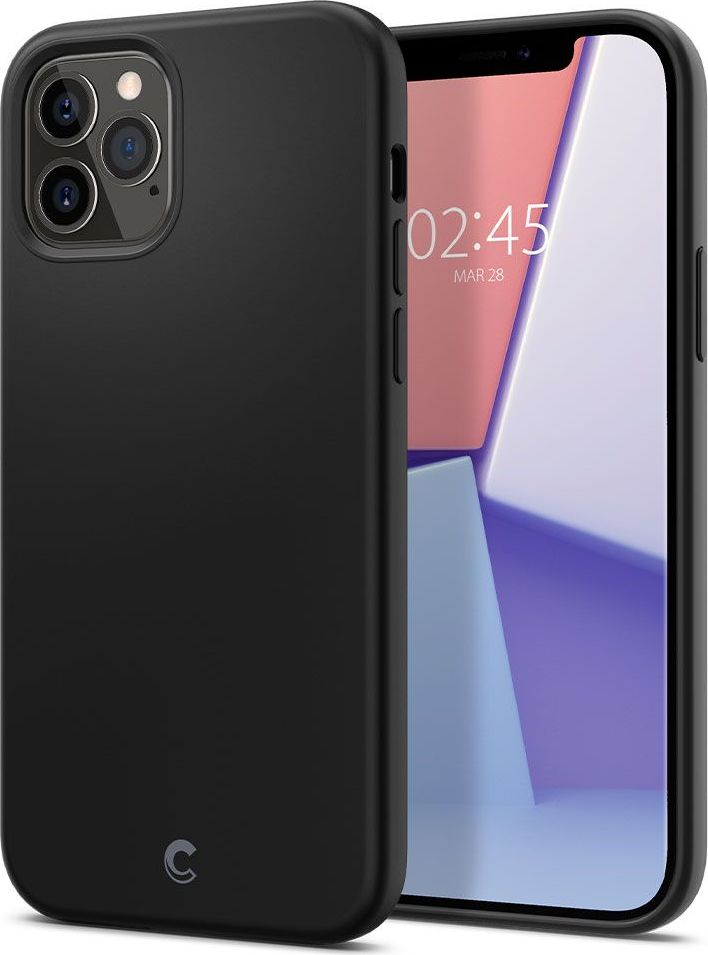 Spigen Ochranný kryt pro iPhone 12 Pro MAX - Spigen, Cyrill Silicone Black