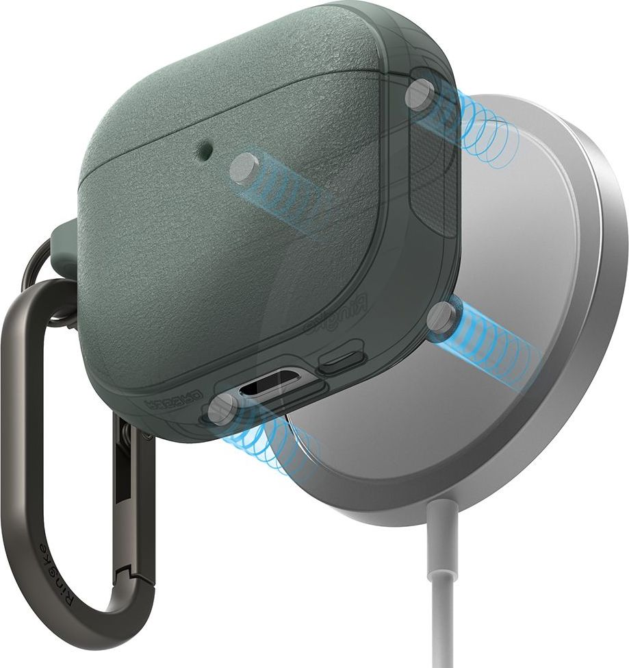 Ringke Pouzdro na sluchátka AirPods 4 - Ringke, Onyx MagSafe Sage Green