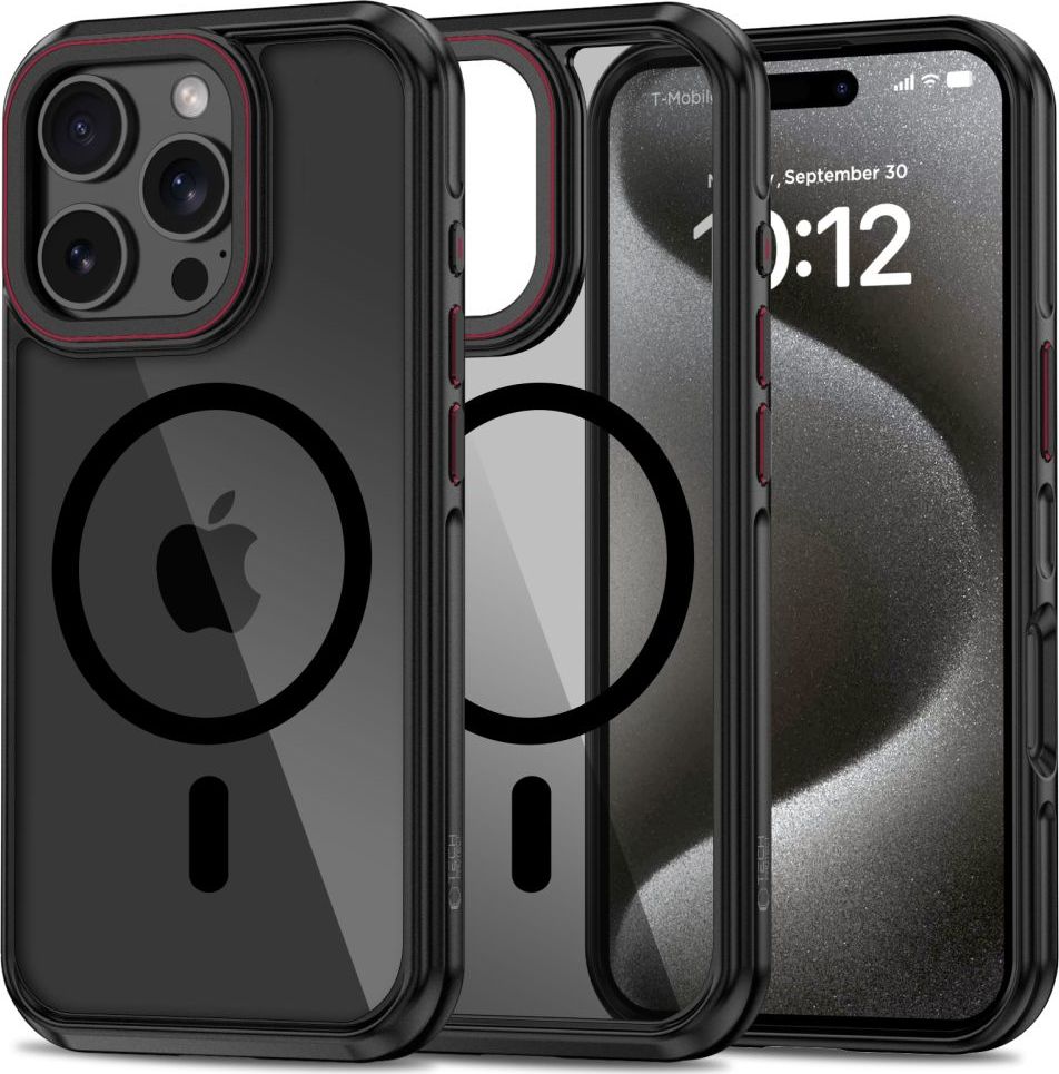 Tech-Protect Ochranný kryt na iPhone 16 Pro - Tech-Protect, Maghybrid MagSafe Black