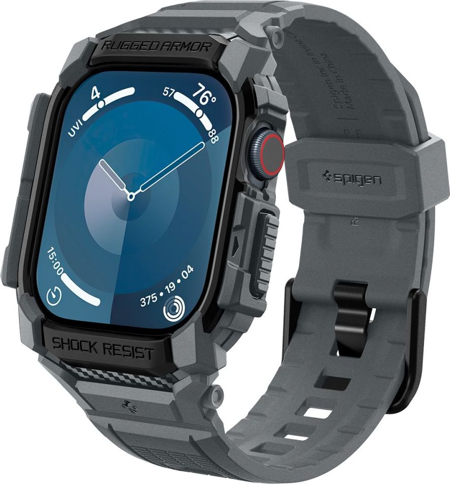 Spigen Rugged Armor Pro řemínek s pouzdrem Apple Watch 10 (46mm) šedý