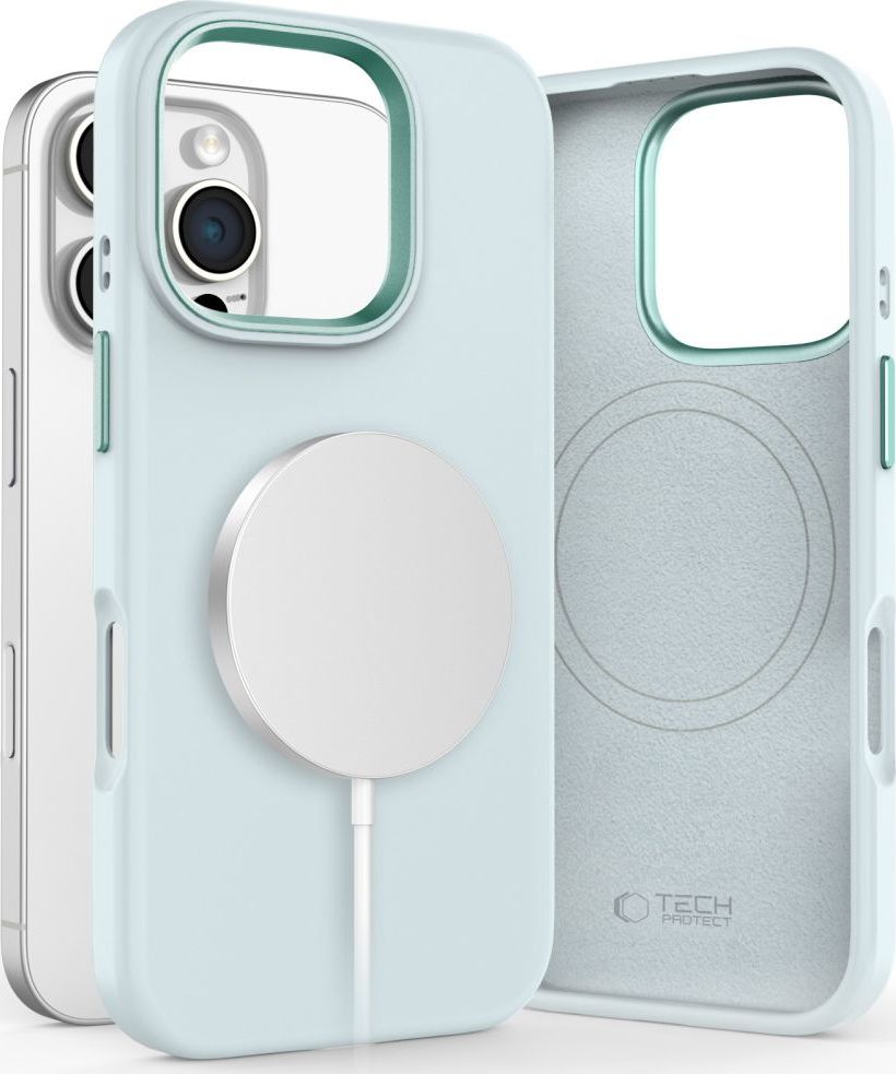 Tech-Protect Ochranný kryt na iPhone 16 Pro MAX - Tech-Protect, Pure MagSafe Sky Blue