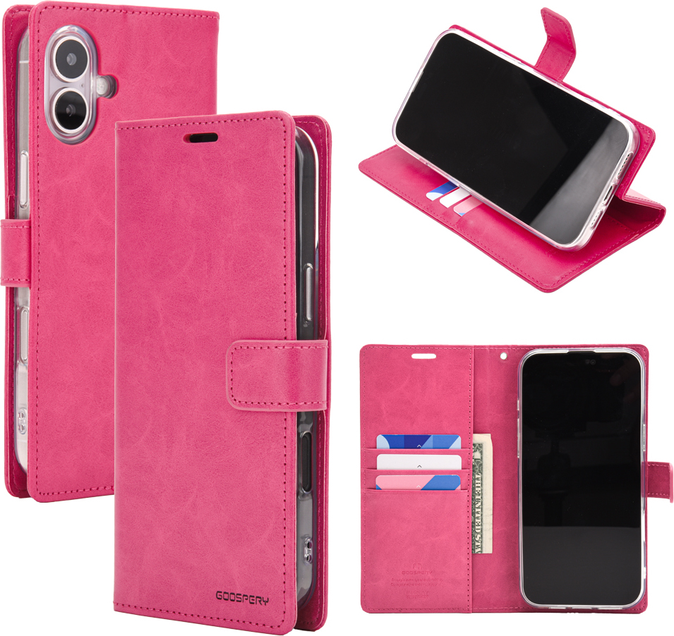 Mercury Ochranné pouzdro na iPhone 16 - Mercury, Bluemoon Diary HotPink