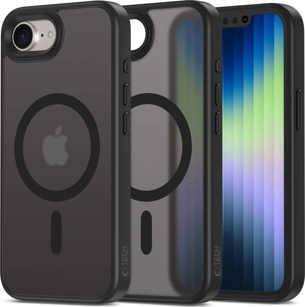 Tech-Protect Ochranný kryt na iPhone 16e - Tech-Protect, Magmat MagSafe Matte Black