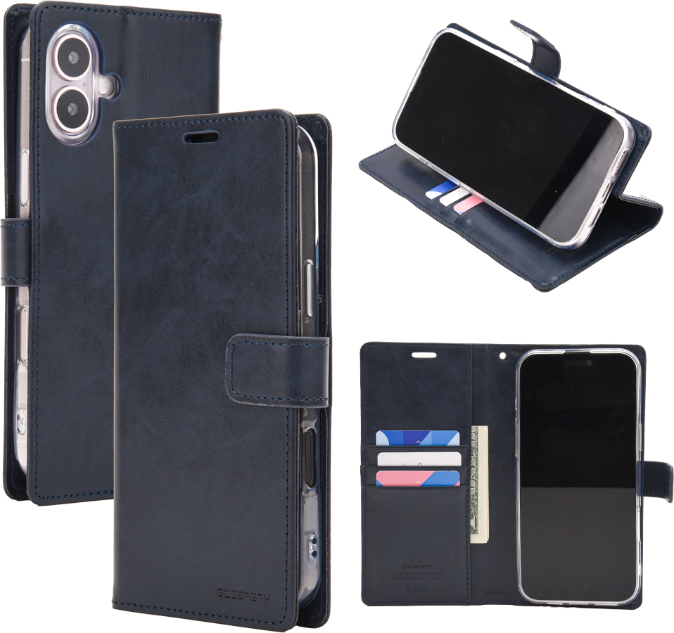 Mercury Ochranné pouzdro na iPhone 16 - Mercury, Bluemoon Diary Navy