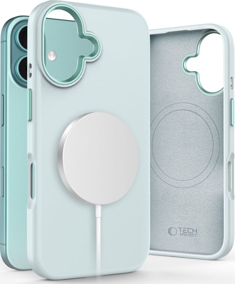 Tech-Protect Ochranný kryt na iPhone 16 - Tech-Protect, Pure MagSafe Sky Blue