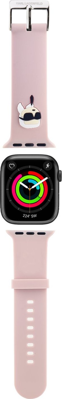 Karl Lagerfeld Karl Head NFT řemínek pro Apple Watch 38/40/41 růžový