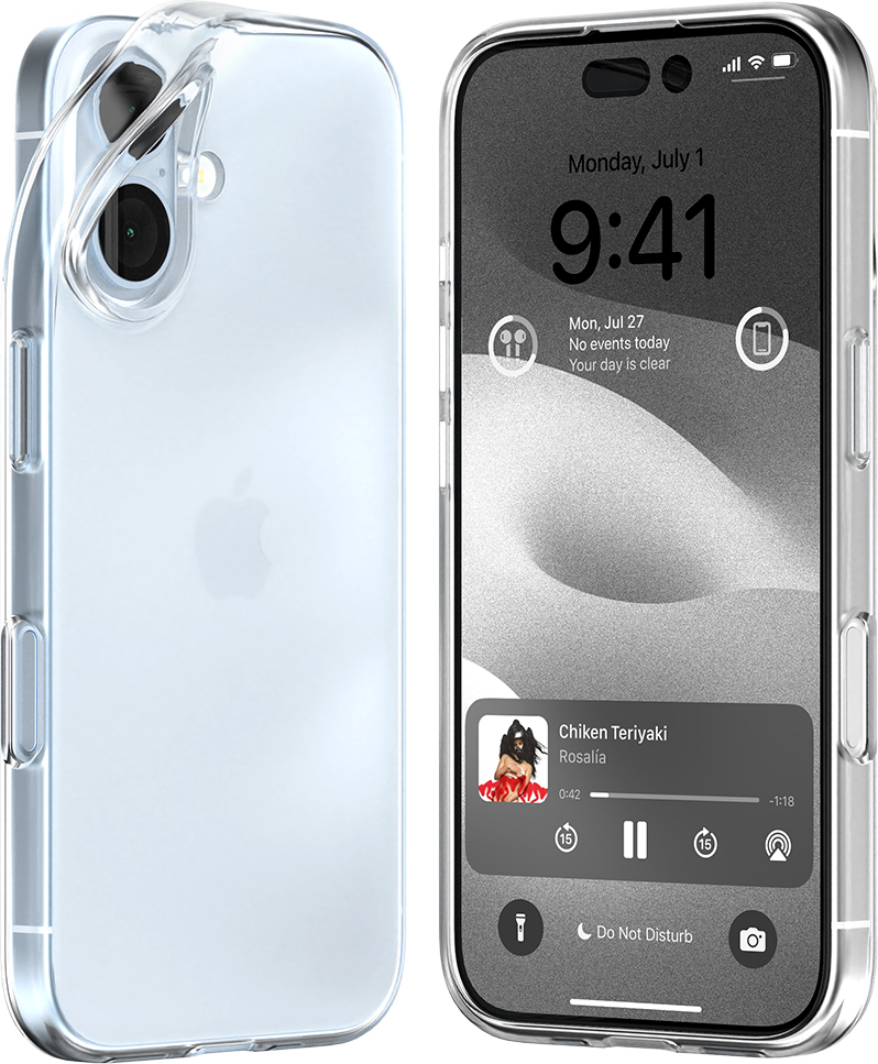 Mercury Ochranný kryt na iPhone 16 - Mercury, Jelly Transparent