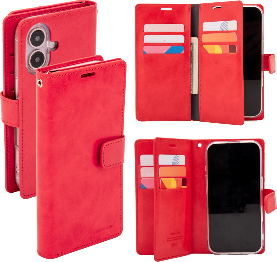 Mercury Ochranné pouzdro na iPhone 16 - Mercury, Mansoor Diary Red