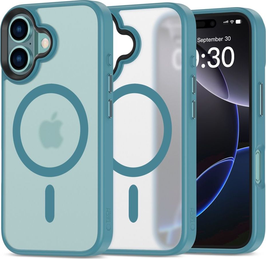 Tech-Protect Ochranný kryt na iPhone 16 - Tech-Protect, Magmat MagSafe Matte Teal