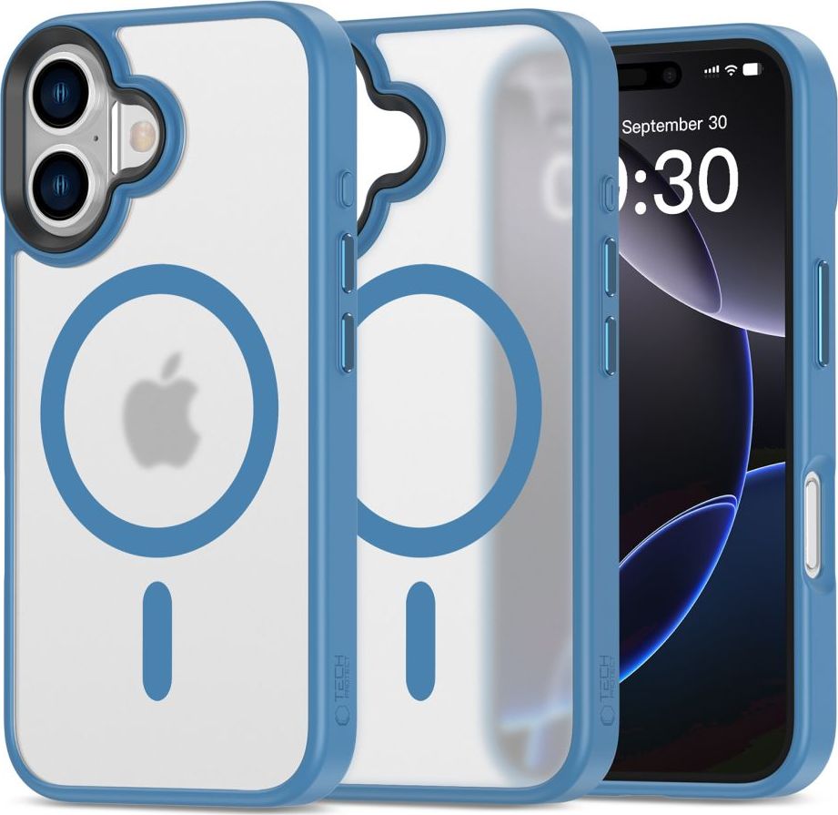 Tech-Protect Ochranný kryt na iPhone 16 - Tech-Protect, Magmat MagSafe Matte Ultramarine
