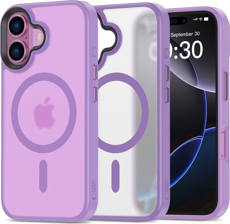 Tech-Protect Ochranný kryt na iPhone 16 - Tech-Protect, Magmat MagSafe Matte Mauve