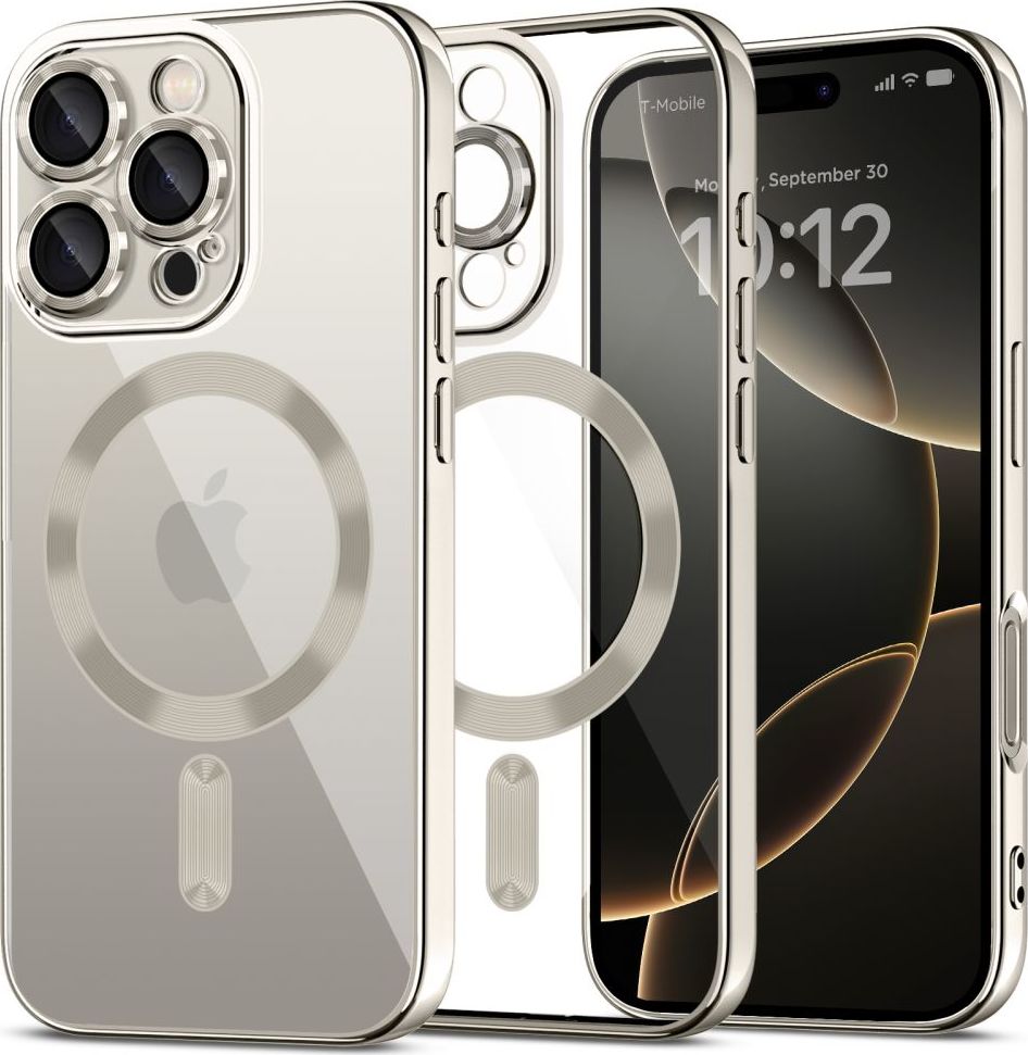 Tech-Protect Ochranný kryt na iPhone 16 Pro MAX - Tech-Protect, Magflex MagSafe Shiny Titanium