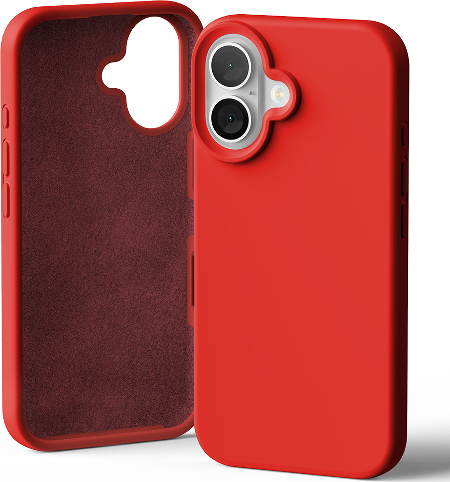 Mercury Ochranný kryt na iPhone 16 - Mercury, Silicone Red