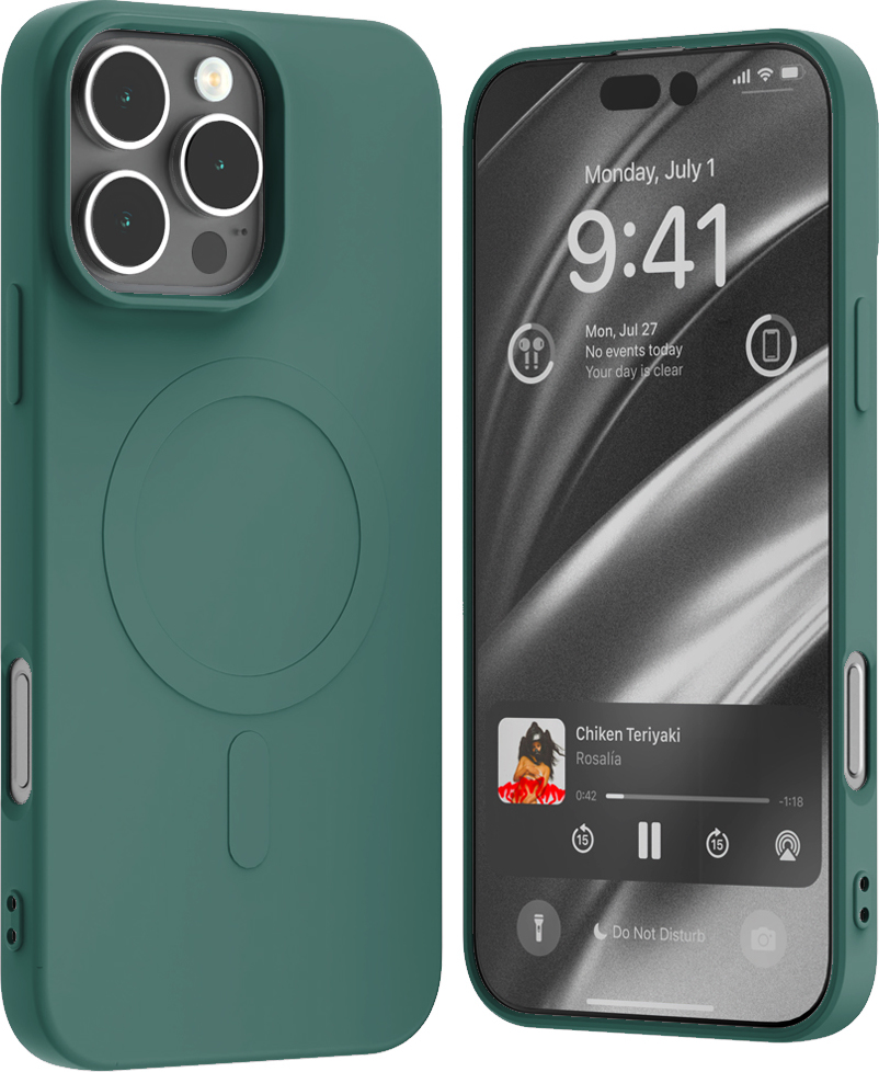 Mercury Ochranný kryt na iPhone 16 Pro MAX - Mercury, SemiSilicon MagSafe Green