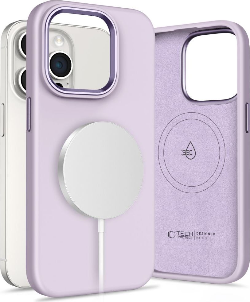 Tech-Protect Ochranný kryt na iPhone 15 Pro MAX - Tech-Protect, Pure MagSafe Mauve