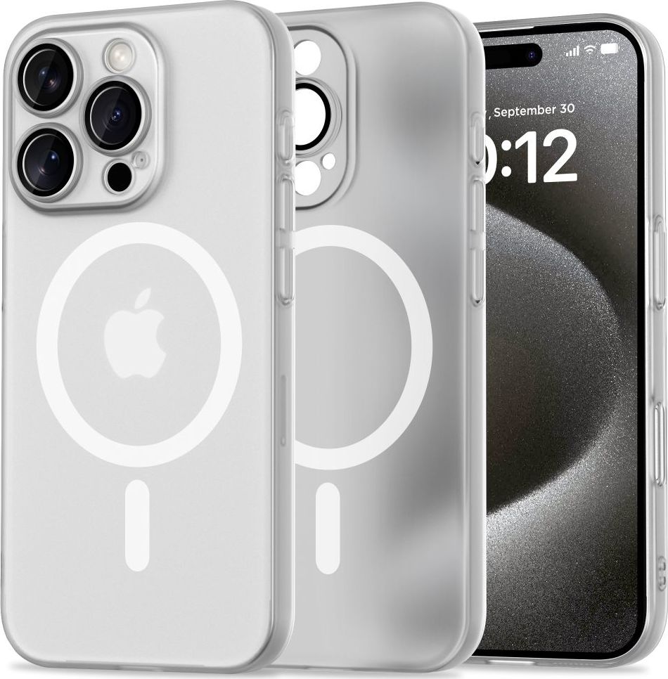 Tech-Protect Ochranný kryt na iPhone 16 Pro - Tech-Protect, MagSlim MagSafe White