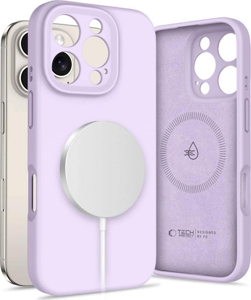 Tech-Protect Ochranný kryt na iPhone 16 Pro MAX - Tech-Protect, Liquid MagSafe Mauve