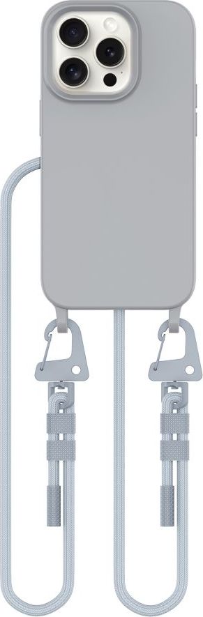 Tech-Protect Kryt se šňůrkou na iPhone 15 Pro - Tech-Protect, Magnecklace MagSafe Crayon Gray