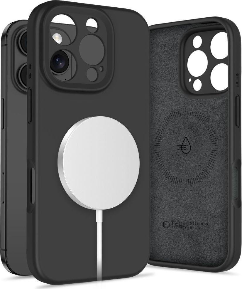 Tech-Protect Ochranný kryt na iPhone 16 Pro - Tech-Protect, Liquid MagSafe Black